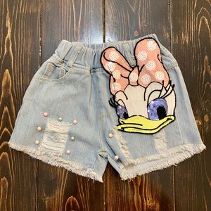 Daisy Duck denim shorts